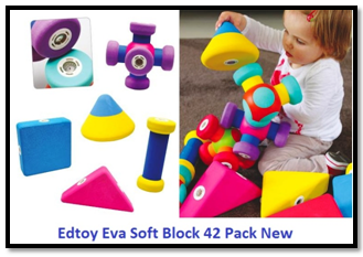 Edtoy Eva Soft Block 42 Pack New